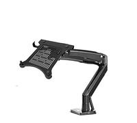 JEQGDLUI Braccio a molla a gas F100A 10quot; - 17.0quot; Il supporto for laptop da 17 POLLICI 360 ruota il braccio di supporto for notebook da tavolo girevole inclinabile con porte USB 3.0(BLACK 2)