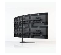 JEQGDLUI DL-HM106 Supporto da tavolo Full Motion 360 Supporto for sei monitor 10quot; -24quot; Braccio di montaggio for monitor LCD Caricamento 10 kg BIG Base Stand Braccio lungo