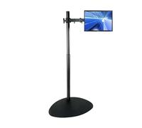 JEQGDLUI DL-R03-600 66cm-120cm Supporto da pavimento for monitor da tavolo regolabile in acciaio for TV LCD regolabile in altezza Grande base pesante con palo 200X200 100x100