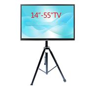 JEQGDLUI DLS-12MT 14"-55" Treppiede da pavimento for TV LCD inclinabile regolabile in altezza da 50 kg VESA 400X400 Carrello porta monitor 300x300