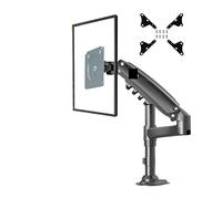 JEQGDLUI H80 17-27quot; Braccio porta monitor Molla a gas Supporto for TV LCD Full Motion 2-9 kg Staffa con morsetto a doppio braccio 2pc USB3.0(With adaptor)