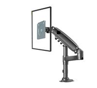 JEQGDLUI H80 17-27quot; Braccio porta monitor Molla a gas Supporto for TV LCD Full Motion 2-9 kg Staffa con morsetto a doppio braccio 2pc USB3.0(H80)