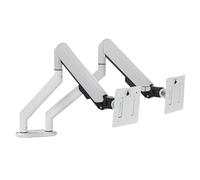 JEQGDLUI Il braccio di sospensione del supporto for monitor a doppio schermo può essere sollevato e abbassato for ruotare senza forare la staffa di innalzamento dello schermo LCD del computer