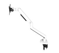 JEQGDLUI Supporto da tavolo for monitor a schermo singolo V8 su e giù in bilico gancio for computer rotante da 17-38 pollici(White)