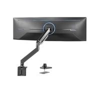 JEQGDLUI Supporto da tavolo ultra-comodo con braccio singolo in alluminio for 49 pollici