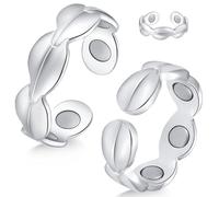 Jeracol - Anelli magnetici in rame per donna - Anello di rame con magneti 7 volte più potenti - 99% rame puro massiccio con confezione regalo