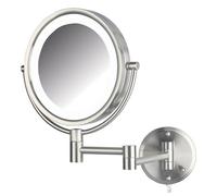 Jerdon HL88NL su due lati girevole supporto da parete LED illuminato specchio con ingrandimento 8 x, 21,6 cm, 1.837 gram