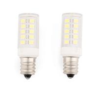 JERDON Lampadina LED di ricambio per specchi da trucco, 3000 K (2 pezzi), colore giallo, lampadine a LED per specchi