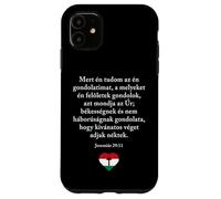 Jeremiah 29:11 Hungarian Magyar Bible Verse Christian Custodia per iPhone 11