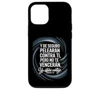Jeremías 1:19 Spagnolo - "No Te Vencerán, Yo Estaré Contigo" Custodia per iPhone 12/12 Pro