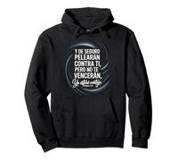 Jeremías 1:19 Spagnolo - No Te Vencerán, Yo Estaré Contigo Felpa con Cappuccio