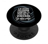 Jeremías 1:19 Spagnolo - "No Te Vencerán, Yo Estaré Contigo" PopSockets PopGrip Adesivo