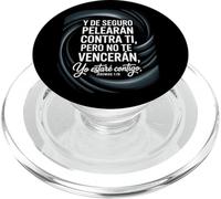 Jeremías 1:19 Spagnolo - "No Te Vencerán, Yo Estaré Contigo" PopSockets PopGrip per MagSafe