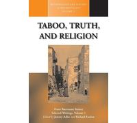 Jeremy Adler Taboo, Truth and Religion (Tascabile)