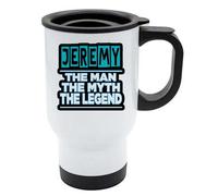 Jeremy - Il Man,Il Myth, la Leggenda - Bianco Riutilizzabile Tazza da Viaggio