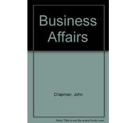 Jeremy Lloyd John Chapman Business Affairs (Tascabile)