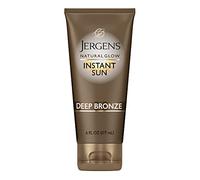 Jergens Natural Glow Instant Sun Idratante + Bronzer | Tono Scuro | 6 once
