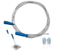 Jerhyun Sonda Sturatubi, 6mmx5m Stura Tubi di Scarico con Guanti Adatto per WC, Vasche da Bagno e Lavabi (5m)