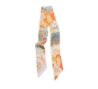 JERLA 100% Mulberry seta Sciarpa Testa Del Nastro Dei Capelli Della Borsa Maniglia Wrap Cravatta Bundle Sciarpa Fazzoletto Da Collo Sciarpa per le donne, Fiore rosa.