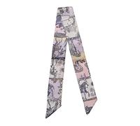 JERLA - foulard in 100% seta di gelso per testa e capelli, nastro per borsa per avvolgere il manico, fiocco per capelli,cravatta, fazzoletto da donna, 33.5"×1.97"