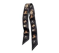 JERLA - foulard in 100% seta di gelso per testa e capelli, nastro per borsa per avvolgere il manico, fiocco per capelli,cravatta, fazzoletto da donna, 33.5"×1.97"