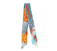 JERLA - foulard in 100% seta di gelso per testa e capelli, nastro per borsa per avvolgere il manico, fiocco per capelli,cravatta, fazzoletto da donna, 33.5"×1.97"