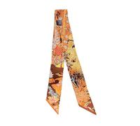 JERLA - foulard in 100% seta di gelso per testa e capelli, nastro per borsa per avvolgere il manico, fiocco per capelli,cravatta, fazzoletto da donna