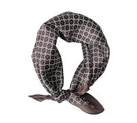 JERLA Sciarpa quadrata piccola in raso 100% seta di gelso vera per donna e uomo sciarpa per capelli per la testa e il viso motivo paisley 53.34 x 53.34 cm, 21" x 21"