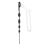 Jerliflyer 13 inch Rain Chain Anchor Stake, Matte Black Powder Coated, Anchoring Stake for Chain Accessories, Gutter Parts Downspout Drainage Outdoor, Rain Gutter Replacement Downspout