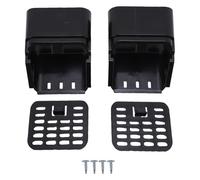 Jerliflyer 3"x4" Type A Gutter Downspout Connector, 2Pcs Leaf Guards for Gutters, Gutter Downspout Protection (Black)