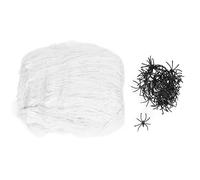 Jerliflyer Decorazioni Web di Halloween Spider 40 FINE FINUCITÀ Elasticità Spider Elasticità Decorazione Festa annodata per casa stregata