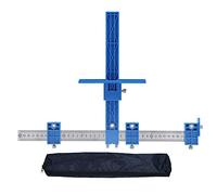 Jerliflyer Plantilla de Taladro de Orificio Ajustable Localizador de Perforaciones para Muebles y gabinetes Herramienta de guía de perforación para carpintería