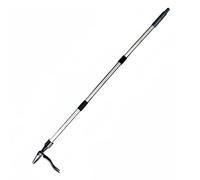 Jerliflyer Weed Puller Tool, Stand up Heavy Duty Weed Remover Tool 44 inch Adjustable Handle 4 Claw Hand Gardening Tools for Lawn