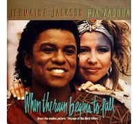JERMAINE JACKSON / PIA ZADORA - When the rain begins to fall (from the motion picture "Voyage of the Rock Aliens") / Follow My Heartbeat / JERMAINE JACKSON / PIA ZADORA / Bildhülle 1984 ARISTA # 106 883 / Deutsche Pressung / 7" Vinyl Single Schallplatte