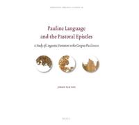 Jermo van Nes Pauline Language and the Pastoral Epistles (Copertina rigida)