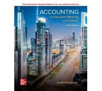 Jerold Zimmerman ISE Accounting for Decision Making and Control (Tascabile)