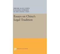 Jerome Alan Cohen Essays on China's Legal Tradition (Copertina rigida)