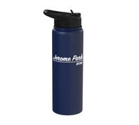 Jerome Park Bronx NY New York Quartiere Retro Script Stainless Steel Insulated Water Bottle