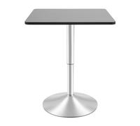 Jerool Questo tavolino quadrato nero è regolabile in altezza ed è adatto per camera da letto e sala da pranzo. È anche una scrivania in acciaio inox e un tavolo per computer.