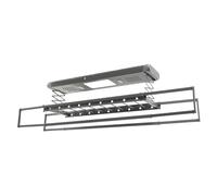 Jerool Stendibiancheria elettrico con telecomando e illuminazione a LED, lunghezza e altezza regolabili, stendibiancheria da parete e soffitto