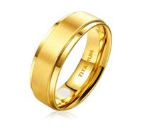 JEROOT Anelli magnetici in titanio per uomo e donna, bordo passo, design elegante, anelli magnetici, 2 potenti magneti con scatola regalo gioielli da 5 mm (3500 Gauss), 59 (18.95)