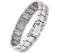 JEROOT Braccialetto Magnetico Terapeutico In Titanio della Salute Antistress per Artrite Antidolorifico Braccialetti Magnetic da Uomo Efficaci Terapie Alternative