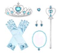 JerrisApparel Principessa Accessori Bimba Compleanno Cosplay Festa Travestimento (Taglia unica, Blu 3)
