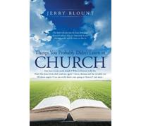 Jerry Blount Things You Probably Didn't Learn In Church (Tascabile)