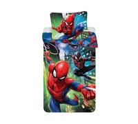Jerry Fabrics 17BS278 Biancheria da Letto con Cerniera Spiderman, Cotone, Multicolore, 200x140x0.5 cm