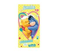 Jerry Fabrics 17TW194 Asciugamano Winnie-The-Pooh, 100% Cotone, Giallo, 140x70x0.5 cm