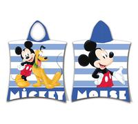 Jerry Fabrics 19PN208 - Mantella da bagno Disney Topolino & Pluto, 100% cotone