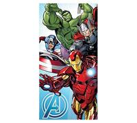 Jerry Fabrics - Asciugamano blu, motivo: Marvel Avengers