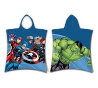 Jerry Fabrics Avengers Hero - Poncho da bagno con cappuccio, 50 x 115 cm