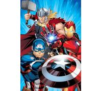 Jerry Fabrics Avengers Heroes - Coperta morbida, 100 x 150 cm